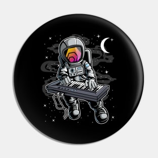 Astronaut Organ HEX Coin To The Moon HEX Crypto Token Cryptocurrency Blockchain Wallet Birthday Gift For Men Women Kids Pin