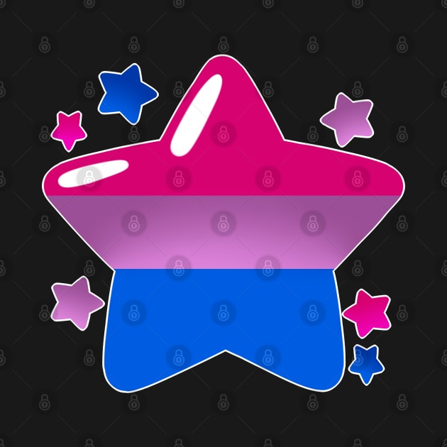 LGBTQ+ Pride Flag Stars - Bisexual by leashonlife