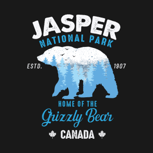 National Park  Jasper Estd 1907 Home Of The Grizzly Bear Canada T-Shirt