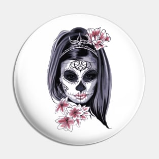 Day of the dead girl Pin