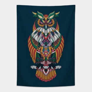 Wisdom Of The Owl King Tapestry