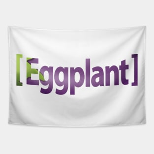 Eggplant Emoji Dad Tapestry