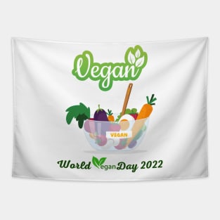 "I'm So fresh" Vegan day 2022 Tapestry