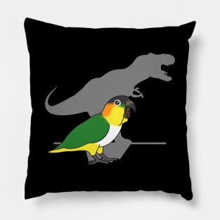 t-rex black headed caique Pillow