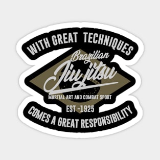 BRAZILIAN JIU JITSU BADGE Magnet