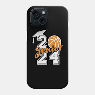 Class of 2024 Basketball Senior Shirt Senior 2024 Basketball Phone Case