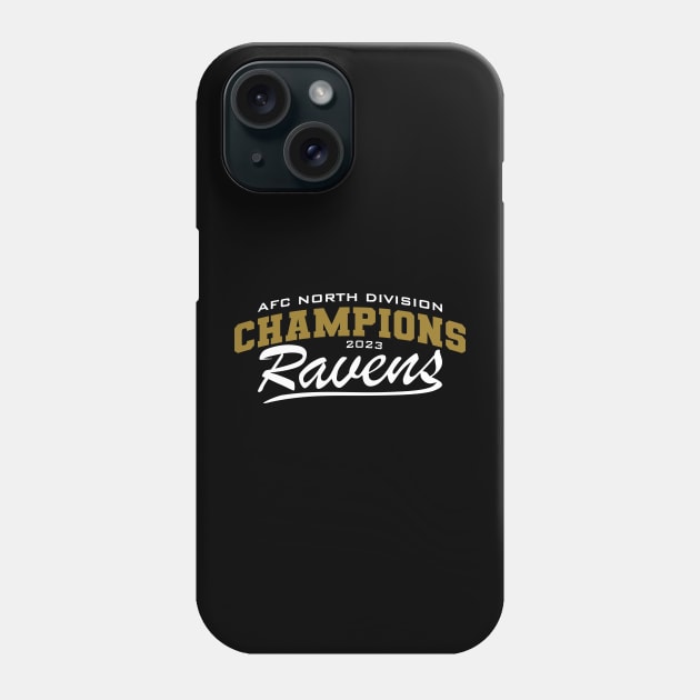 Division Champions 2023 - Ravens Phone Case by Nagorniak