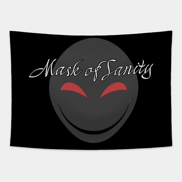 Mask of Sanity Smiling Tapestry by Mask of Sanity