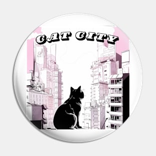 Cat city Pin