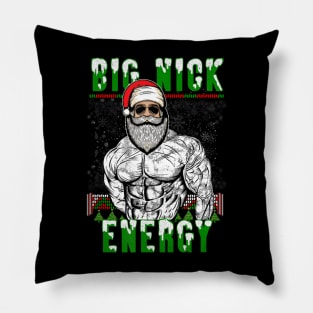 Big Nick Energy Dad Bod Santa Claus Christmas Pillow