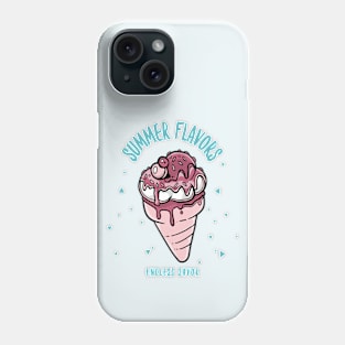 Summer flavors endless savor ice cream Phone Case