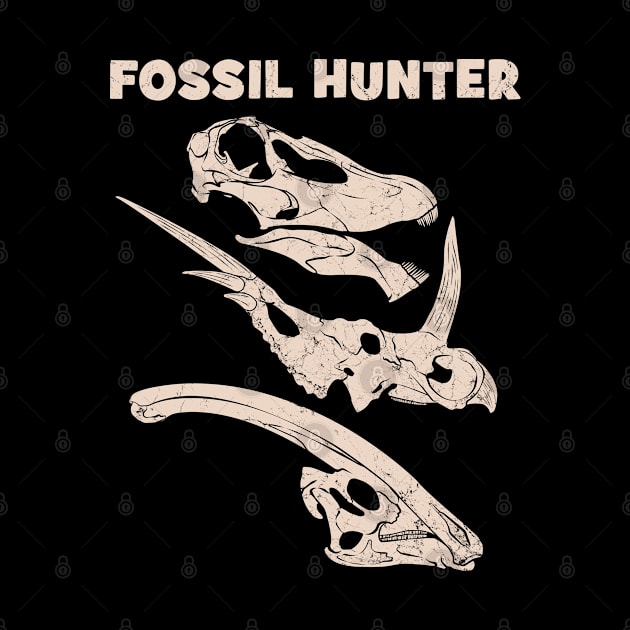 Fossil Hunter Vegan Dinosaurs by NicGrayTees