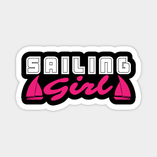 Sailing Girl Women Sailor Boat Water Sea Magnet