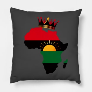 Pan African Colors, Africa Map, Proud African Pillow