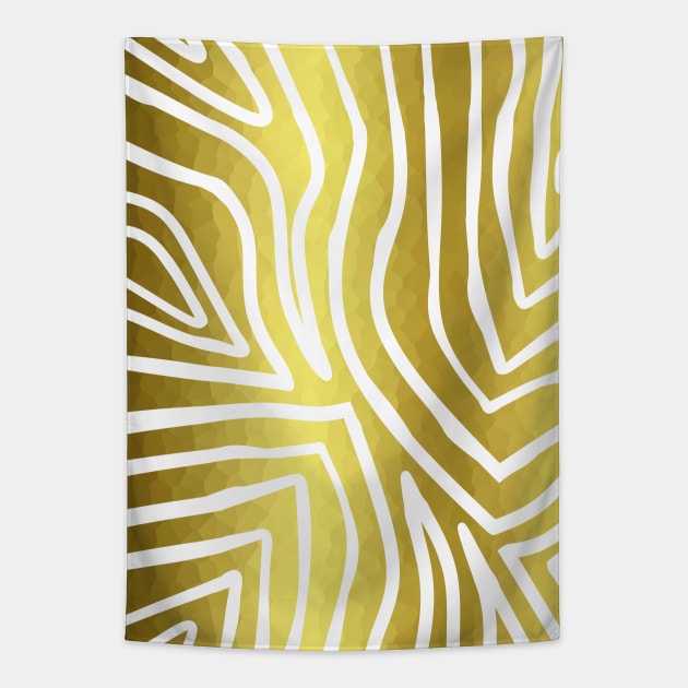 ZEBRA Stripes Gold. Tapestry by SartorisArt1