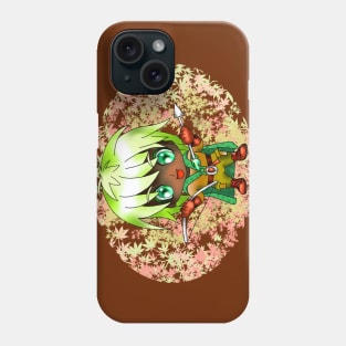 kawaii manga style cute archer for fans of fantasy and dnd Phone Case