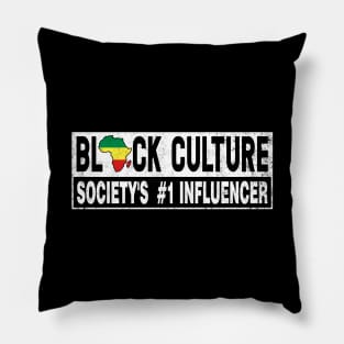 Black Culture Black History Month Shirt African American Pride Pillow