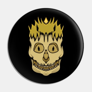 Golden Skull Pin