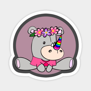 Baby Rhino Unicorn Magnet