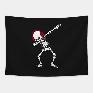 Skelton Dab Dabben Headphones Music Tapestry