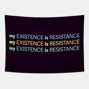 My Existence Is Resistance v2.2 Yellow Sherbet Tapestry