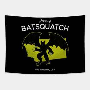 Home of Batsquatch – Washington, USA Cryptid Tapestry
