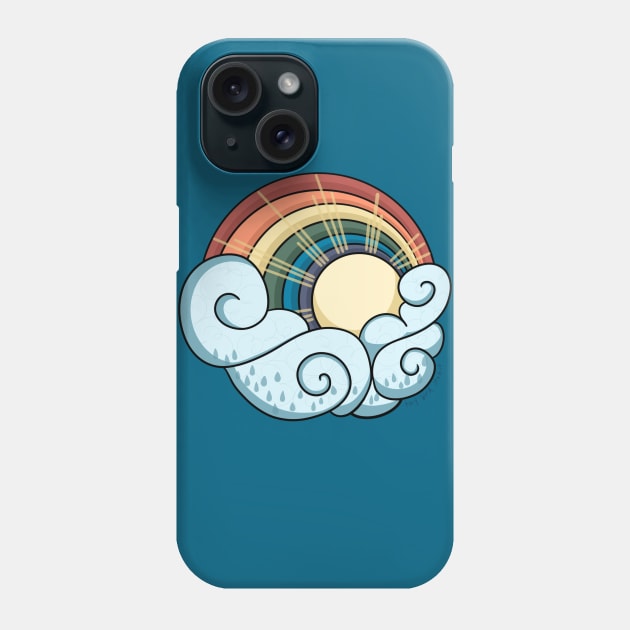 Sunshine and rainbows Phone Case by Tiny Bird Studio