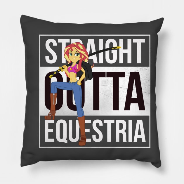 Straight Outta Equestria Pillow by Moliminous