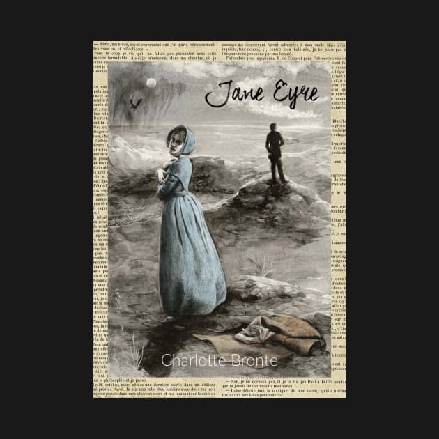 Jane Eyre Book Cover Art by booksnbobs
