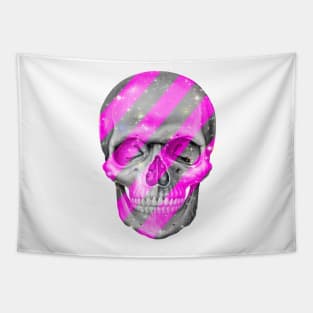 Pink Bling Skull Tapestry