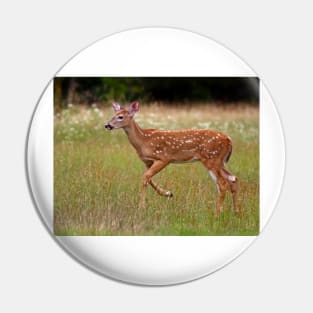 Fawn and Free - White-tailed Deer Pin