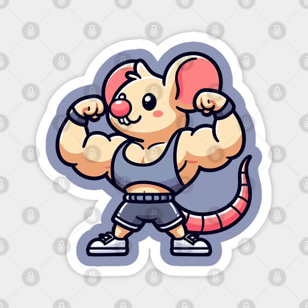 Gym Rat Magnet by Yaydsign