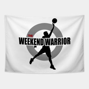 Weekend Warrior - Basketball Theme Tapestry