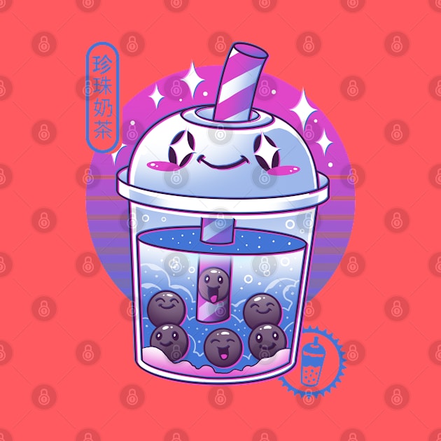 Boba Wave Tea by Vincent Trinidad Art