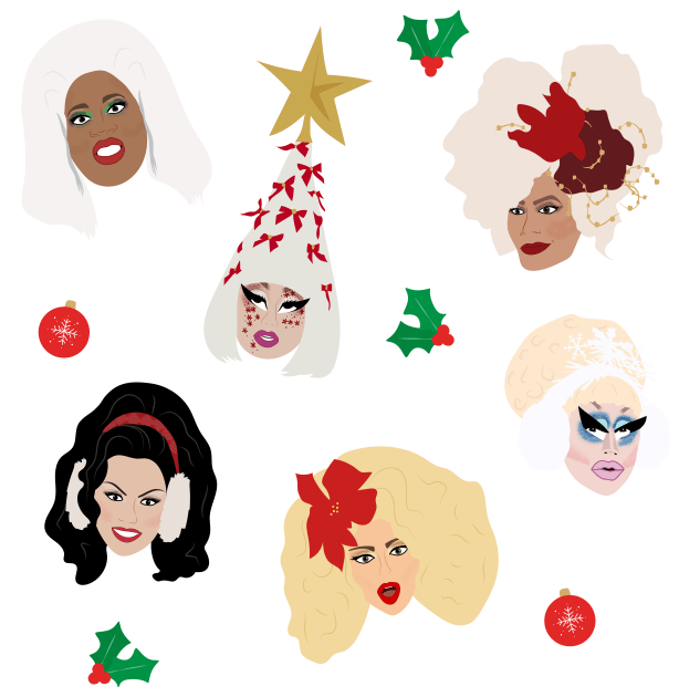 Christmas Queens Kids T-Shirt by whos-morris