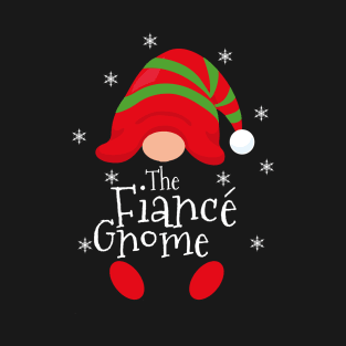 Fiance Gnome Engaged Couples Christmas T-Shirt