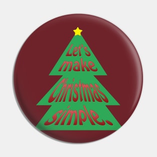 Make Christmas Simple Pin