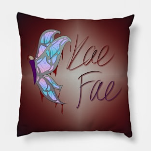 Kae Fae Butterfly Logo Pillow