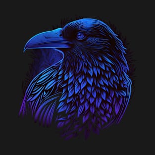 Raven Graphic Goth Black Crow T-Shirt