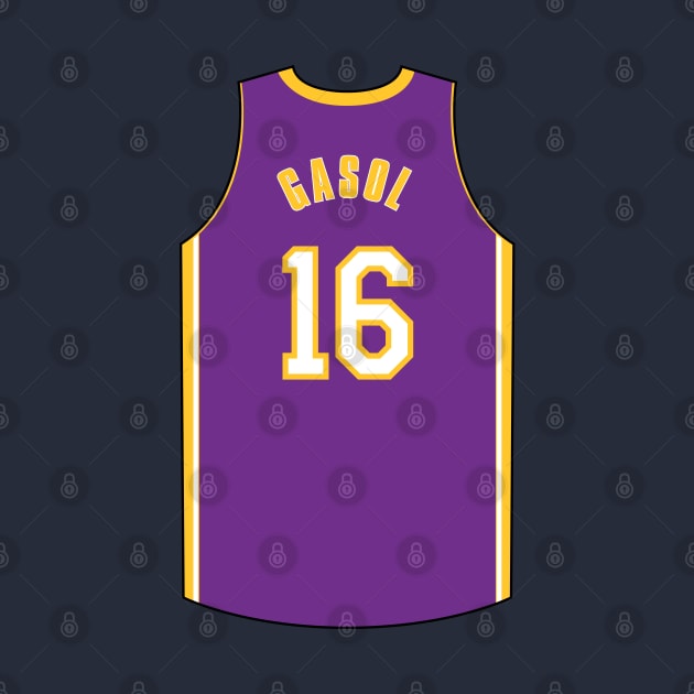 Pau Gasol Los Angeles Jersey Qiangy by qiangdade