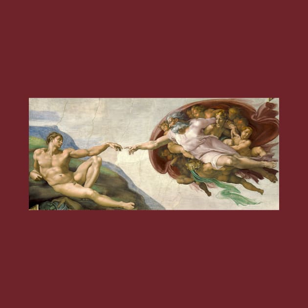 Creation Of Adam By Michelangelo by warishellstore