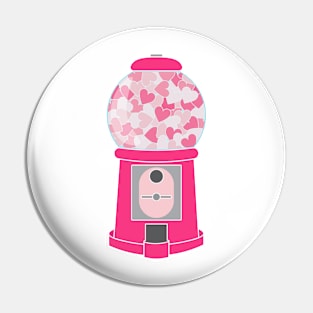 Heart Gumball Machine Design Pin