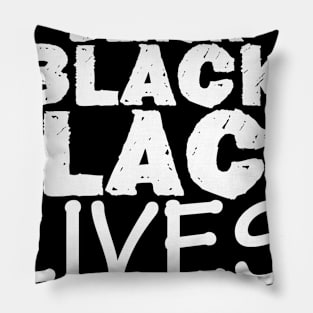 Black Lives Matter Shirt Black Pillow