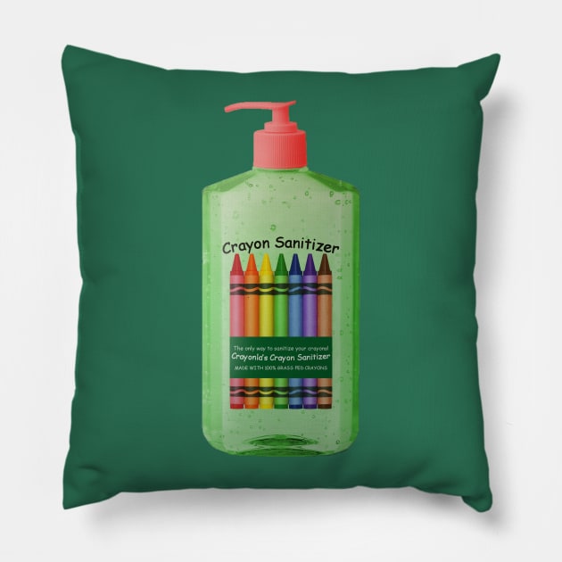 crayon sanitizer Pillow by baeb