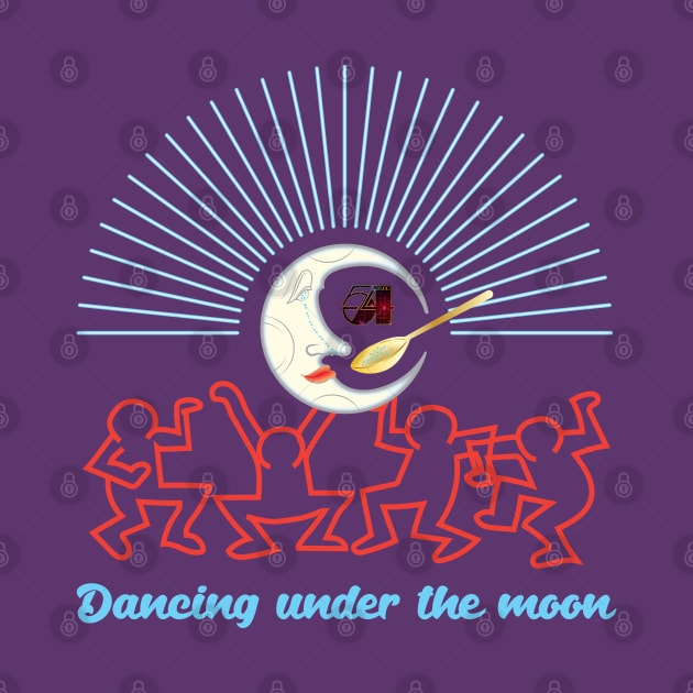 Dancing under the moon - Moon spoon (Studio 54) by dojranliev