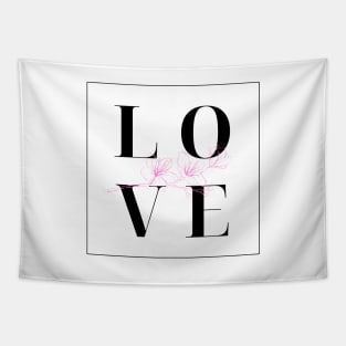 Love and flowers Tapestry