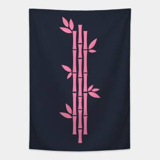 Bamboo Pink Transparent Tapestry