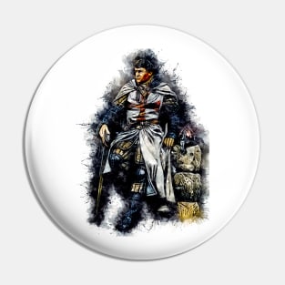 Templar Knight / The crusader / abstract captivating watercolor portrait Pin