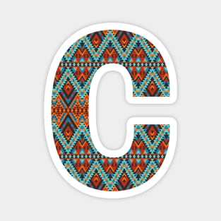 Letter C- boho design Magnet