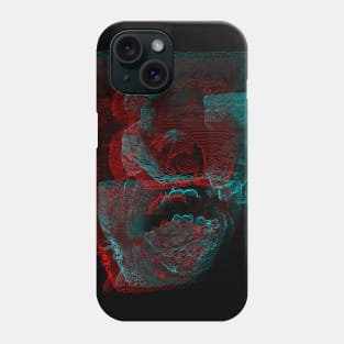 Digital Glitch Art Cursed Internet Image Design #3 Phone Case